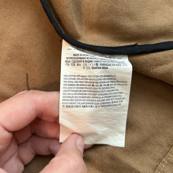 NWT *Vans* Khaki Long Chore Coat with Corduroy Collar, XS - Picture 11 of 15